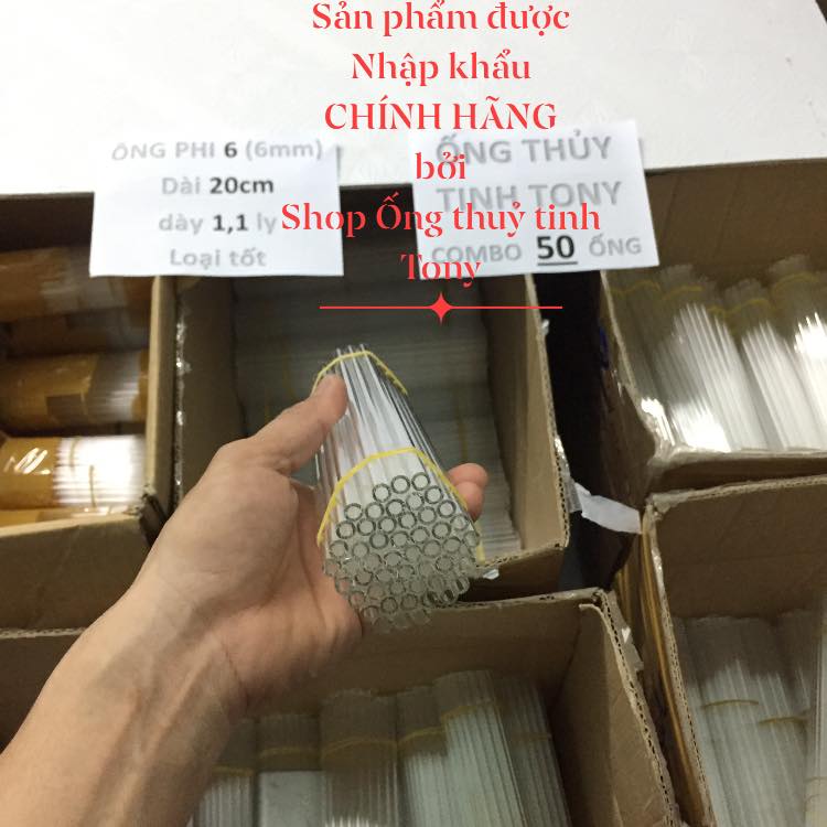 Ống thủy tinh 3O ốngtặng1giảm.lửa