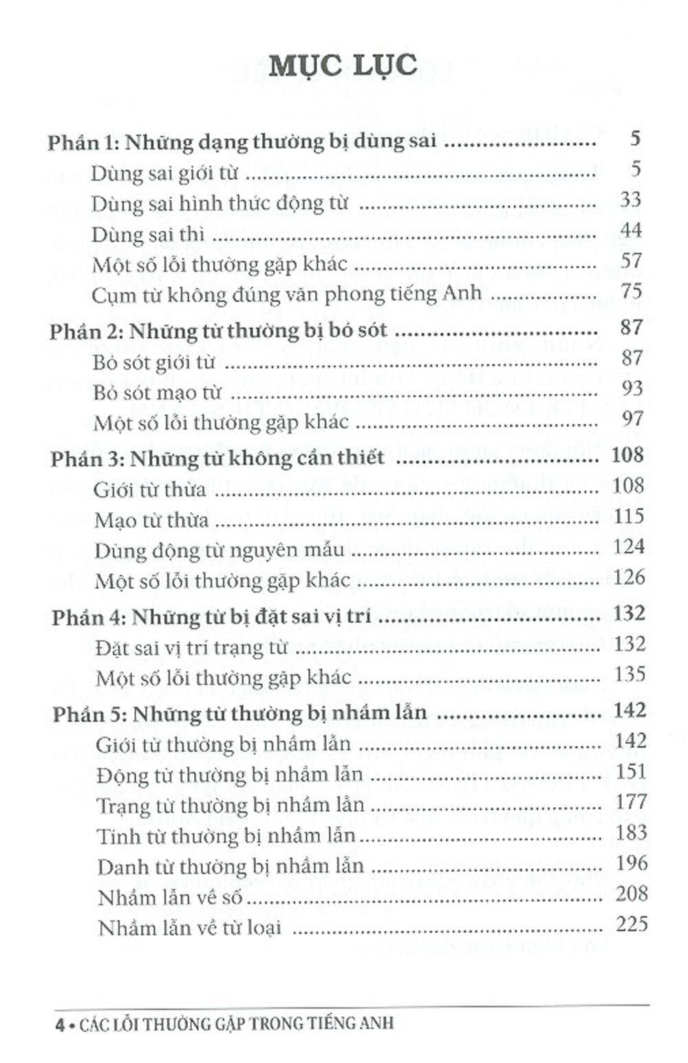 Các Lỗi Thường Gặp Trong Tiếng Anh