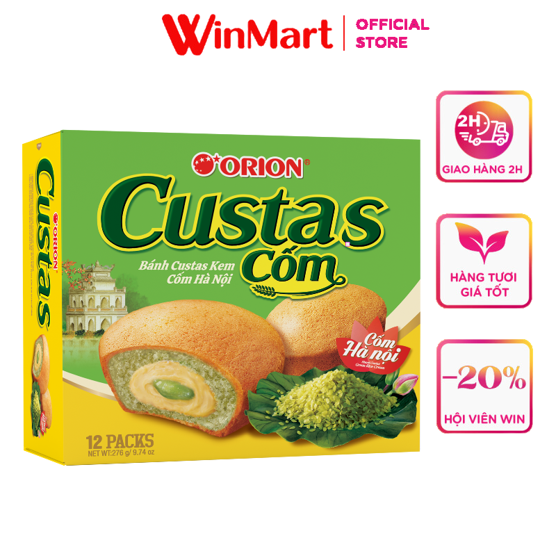 - bánh vị kem cốm custas hộp 12p 276g