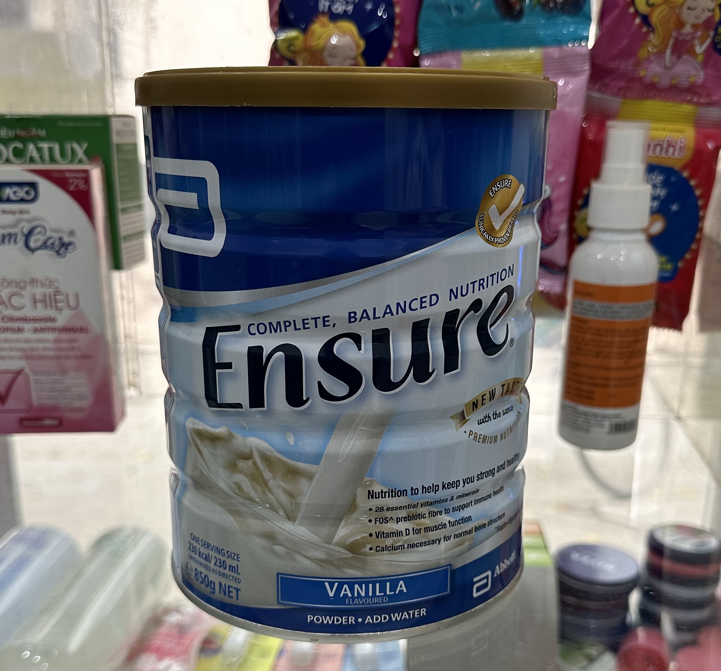 Sữa Ensure Úc 850g Úc hương vani