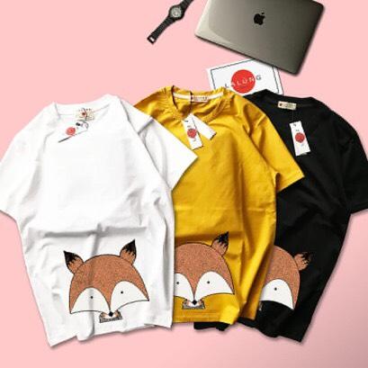 [HCM]ÁO THUN UNISEX HÌNH CÁO tà áo CÓ BIGSIZE