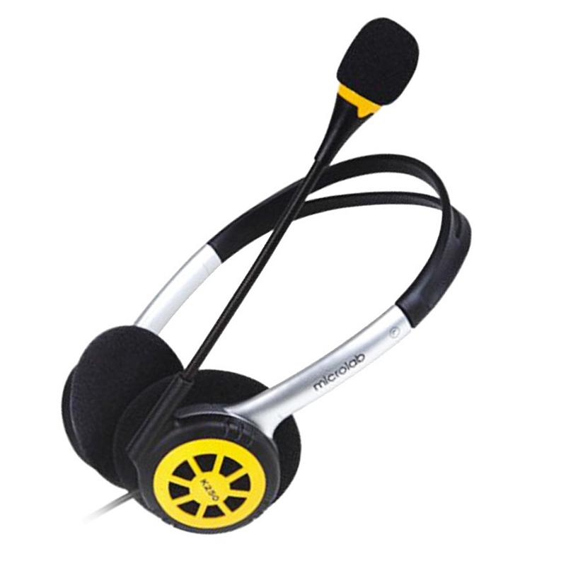 [HCM]Tai nghe có mic Microlab K250 (Đen phối vàng)