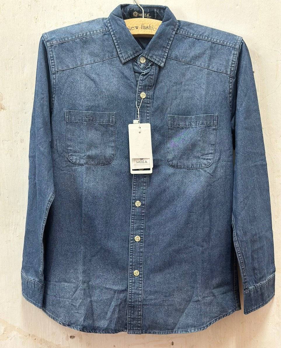 ÁO SƠ MI JEAN GIẤY DÀNH CHO NAM DÀI TAY