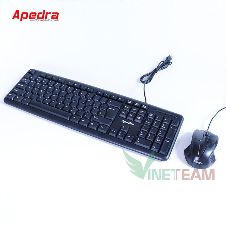 Bộ bàn phím chuột văn phòng APEDRA KM-520