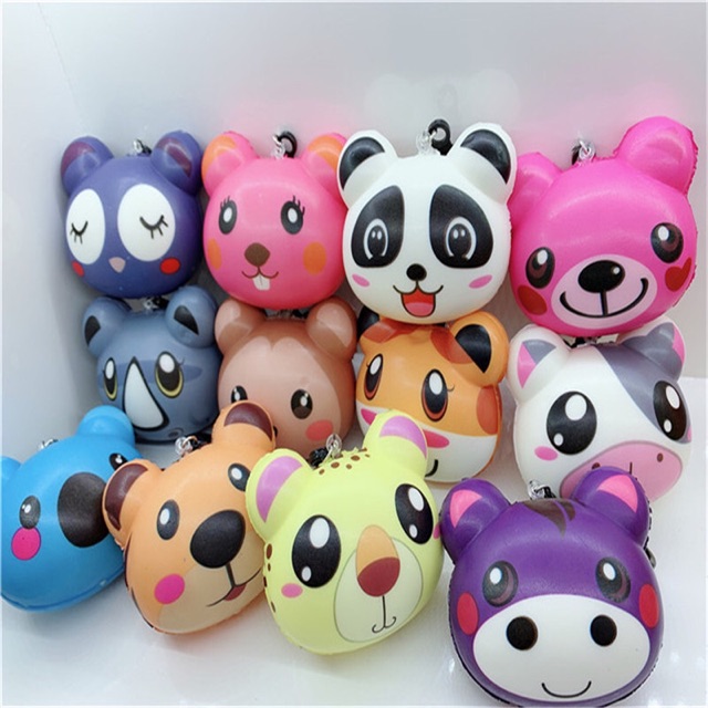 Móc Khoá Squishy Thơm Hình Thú Cute