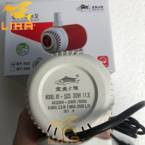 Máy Bơm Bể Cá Baoyu BY103 (30W-2000L/H-2.5M) - Máy Bơm Lọc Nước Cho Hồ Cá