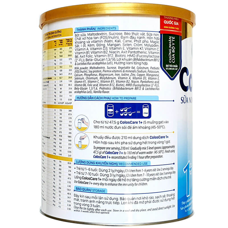 Sữa non Nutricare ColosCare 1+ 800g