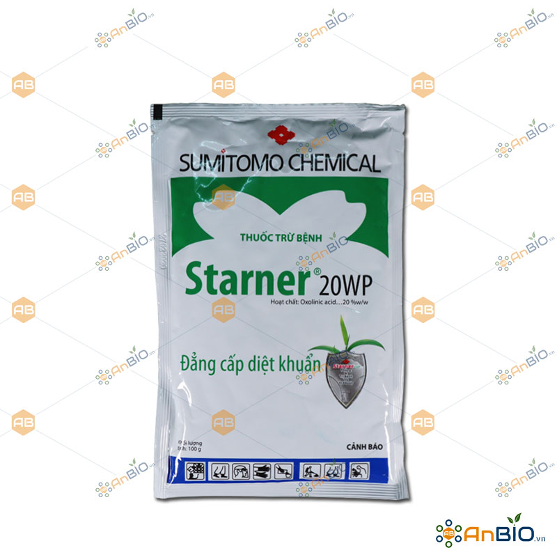 Starner 20wp gói 100g trị bạc lá và lem lép hạt lúa thối nhũn bắp cải - b2.1036