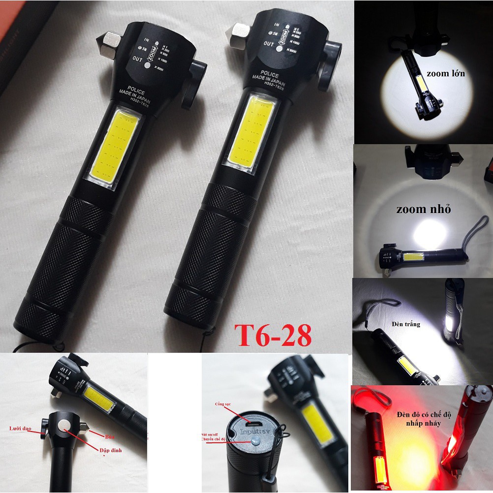 ĐÈN PIN SIÊU SÁNG T6-28