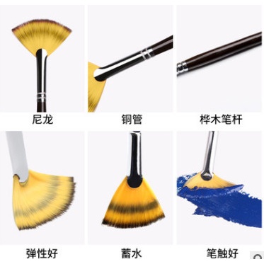 Bộ cọ xòe vẽ lá cao cấp Transon 6 cây