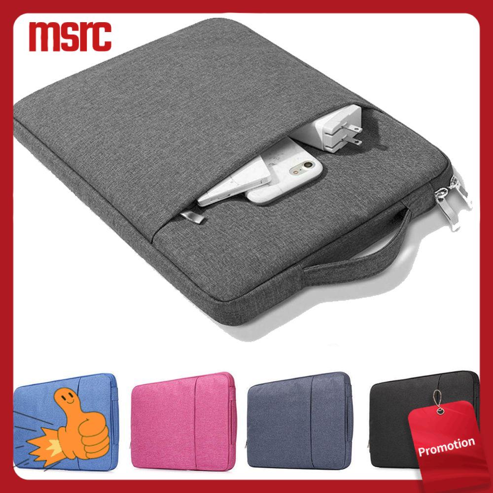 MSRC 13.3 14 15.6 inch Universal Shockproof Large Capacity Ultra Thin Laptop Handbag Laptop Sleeve Case Protective Pouch Notebook Cover