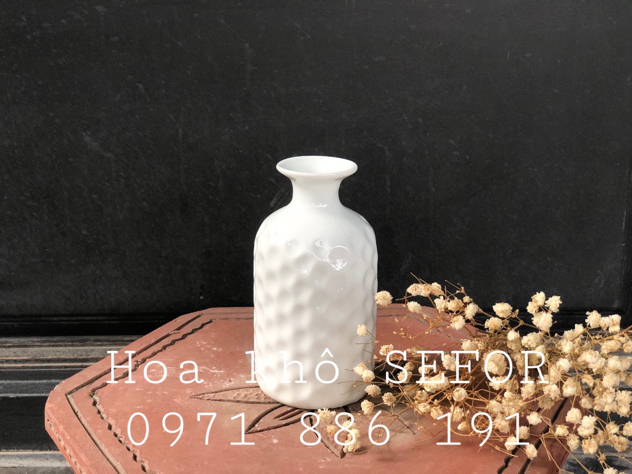 Bình gốm mini decor - Bình gốm Bát Tràng - Bình gốm trang trí
