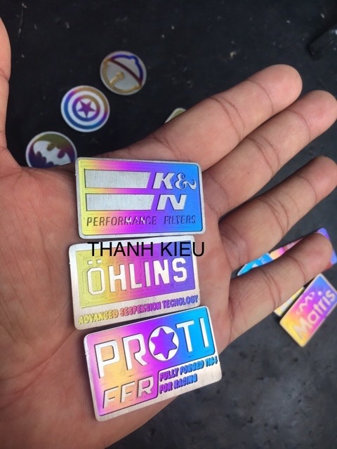 Tem Titan Điện Phân màu có keo