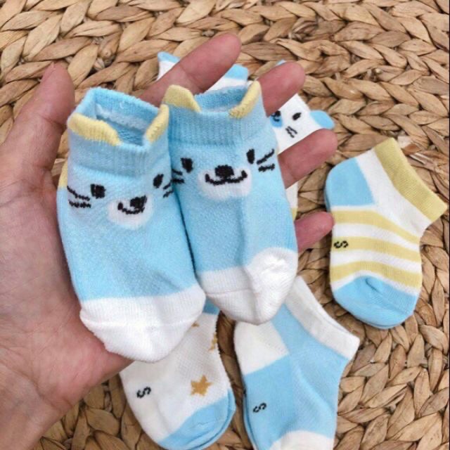 Set 5 đôi tất đáng yêu cho bé ( tất hình mèo)