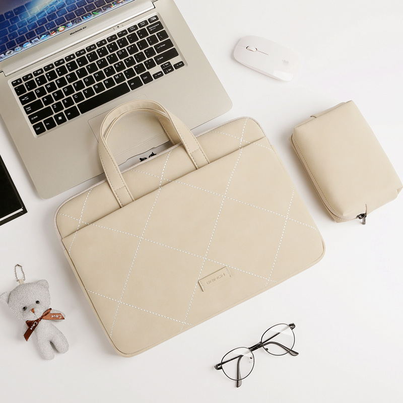 Combo Túi xách + túi đựng sạc Macbook Laptop 15.4inch - T73