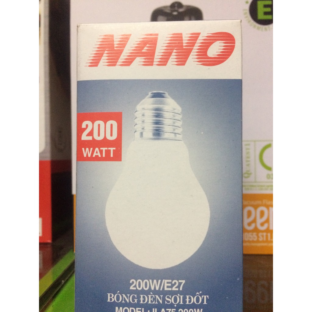 BÓNG ĐÈN SỢI DỐT/ BÓNG DÂY TÓC ĐUI E27- 200W NANO
