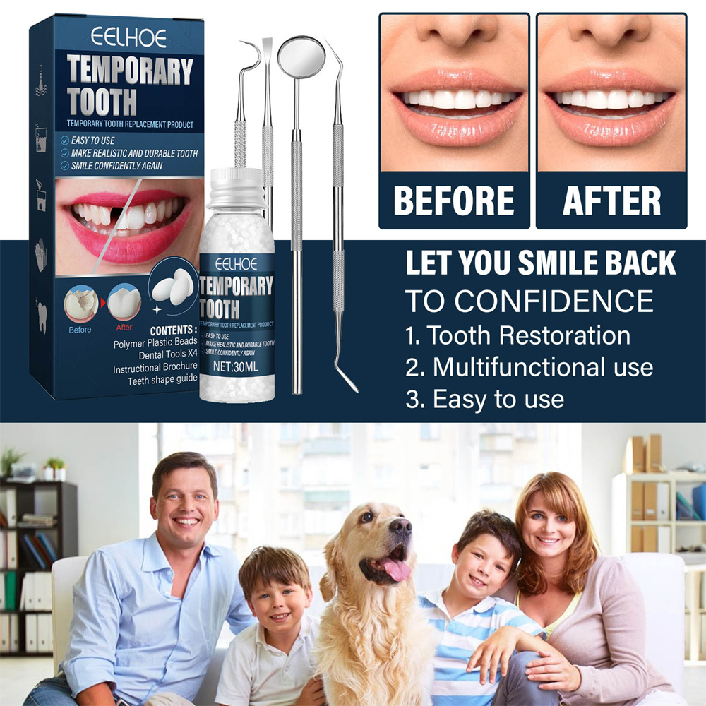 Filling Teeth Glue Set Easy To Change Teeth And Smile Again In No Time Great For Immediate And Temporary Use