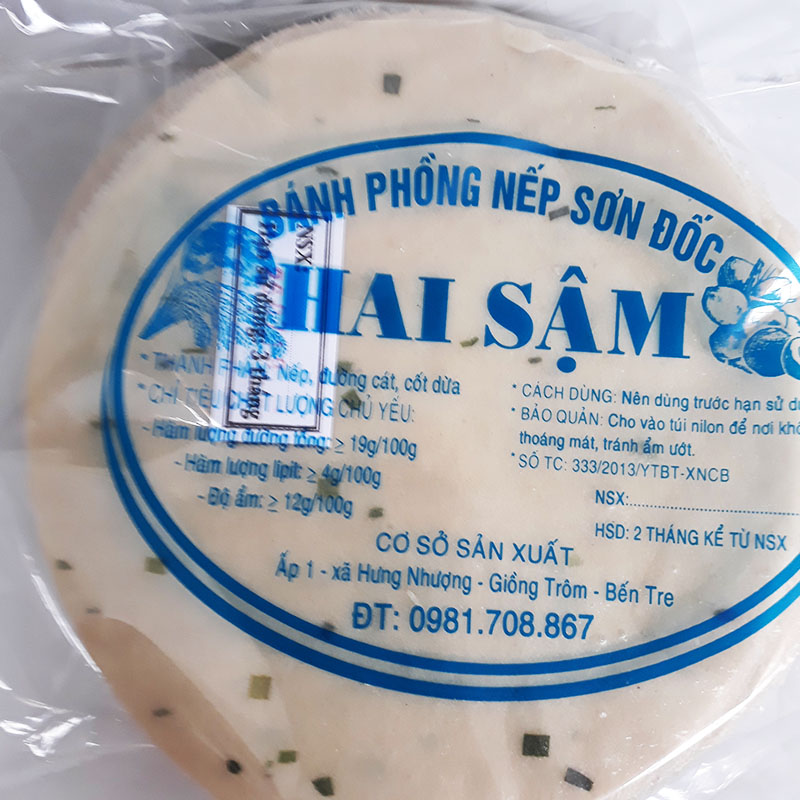 bánh phồng sơn đốc nếp đặc biệc 10 bánh