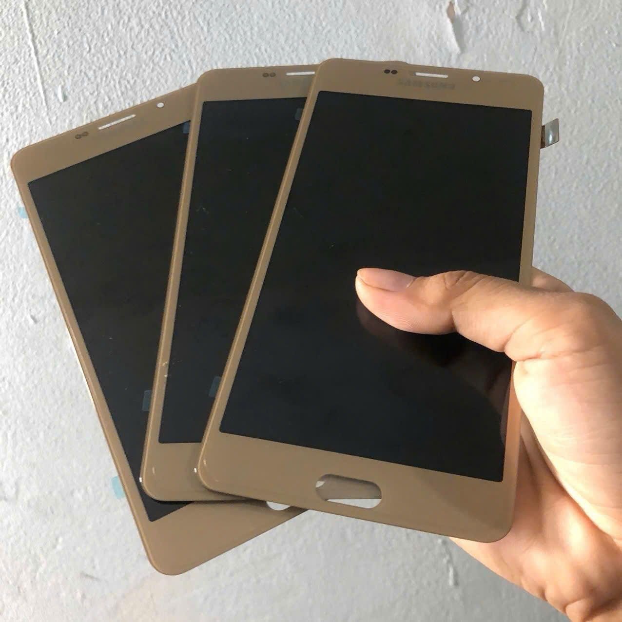 MÀN HÌNH SAMSUNG A9 PRO (A910, A9 2016) OLED MÀU VÀNG TẶNG KEO DÁN