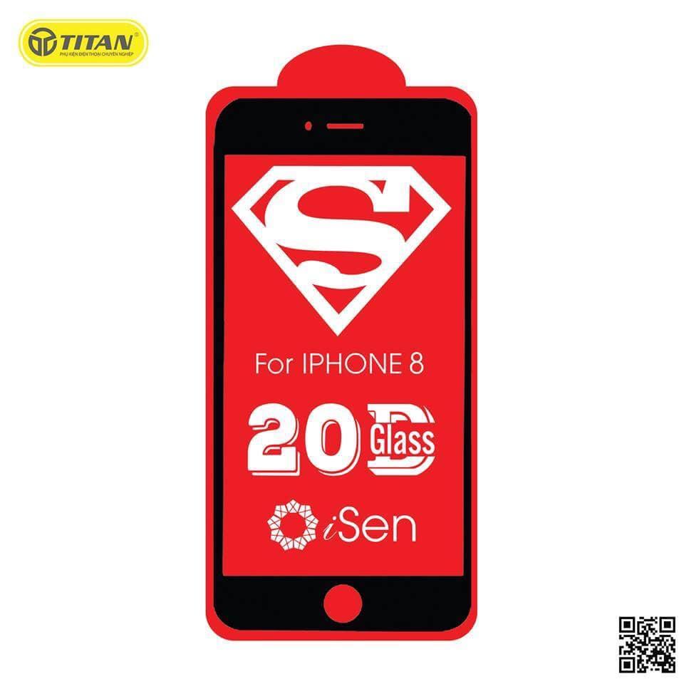KÍNH CƯỜNG LỰC IPHONE FULL MÀN 20D ISEN KC20