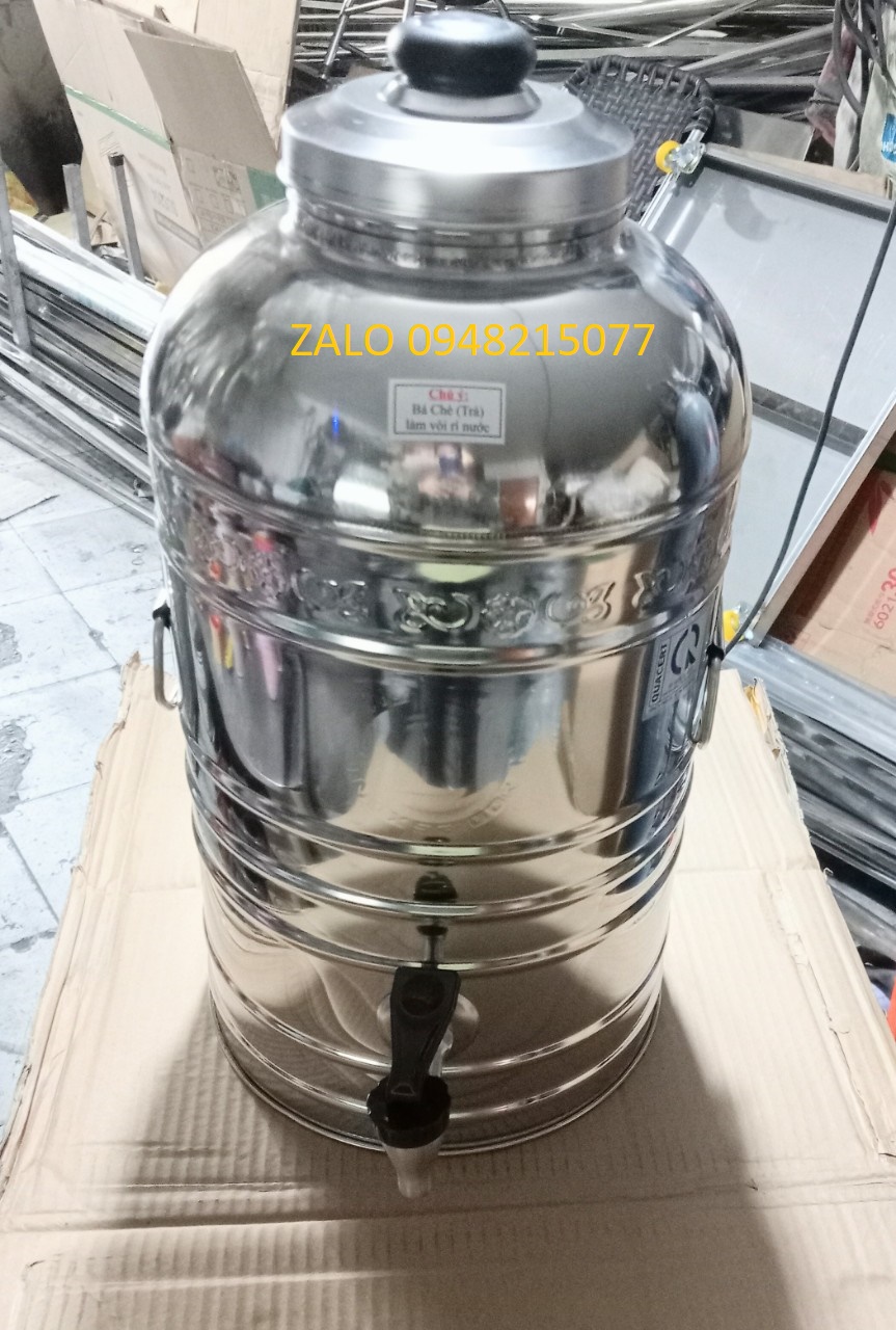 [HCM]BÌNH CHỨA NƯỚC 20l INOX 304 CAO CẤP ( 1 lớp)
