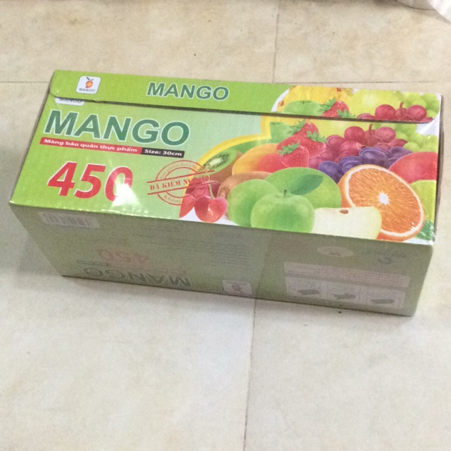 Màng bọc thực phẩm 450 x 30cm MANGO- An Toàn Vệ Sinh Thực Phẩm