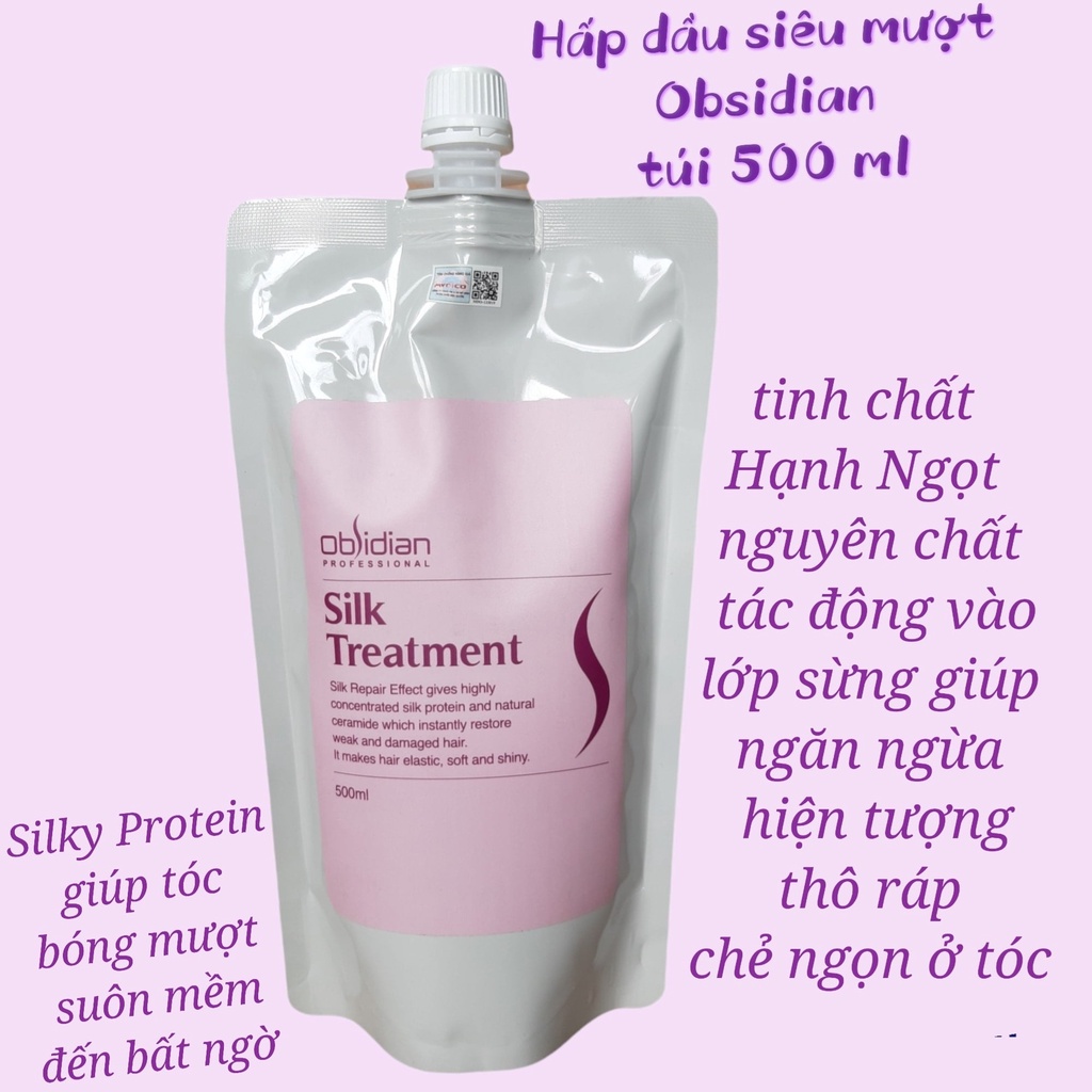 Hấp Dầu Dưỡng Tóc Siêu Mềm Mượt Obsidian Silk