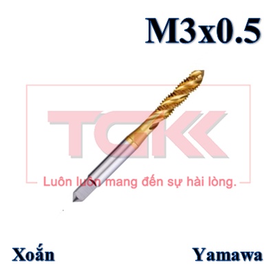Taro inox xoắn vàng yamawa m2-m12