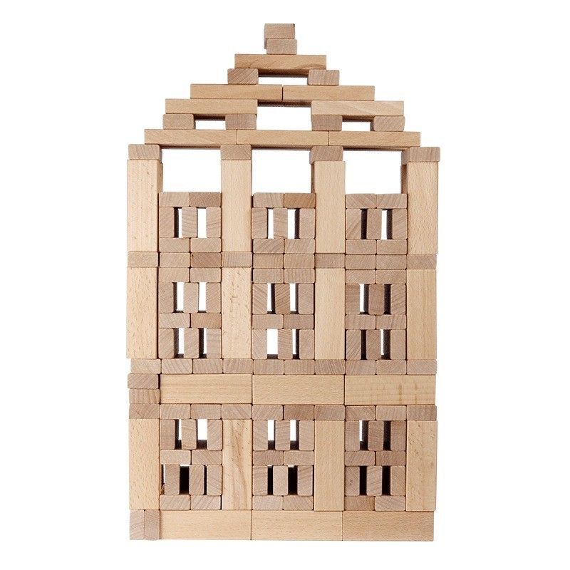 200 Thanh rút gỗ xếp hình, domino ( ko có logo)  ( kích thước 7.5*2.5*1.5cm)