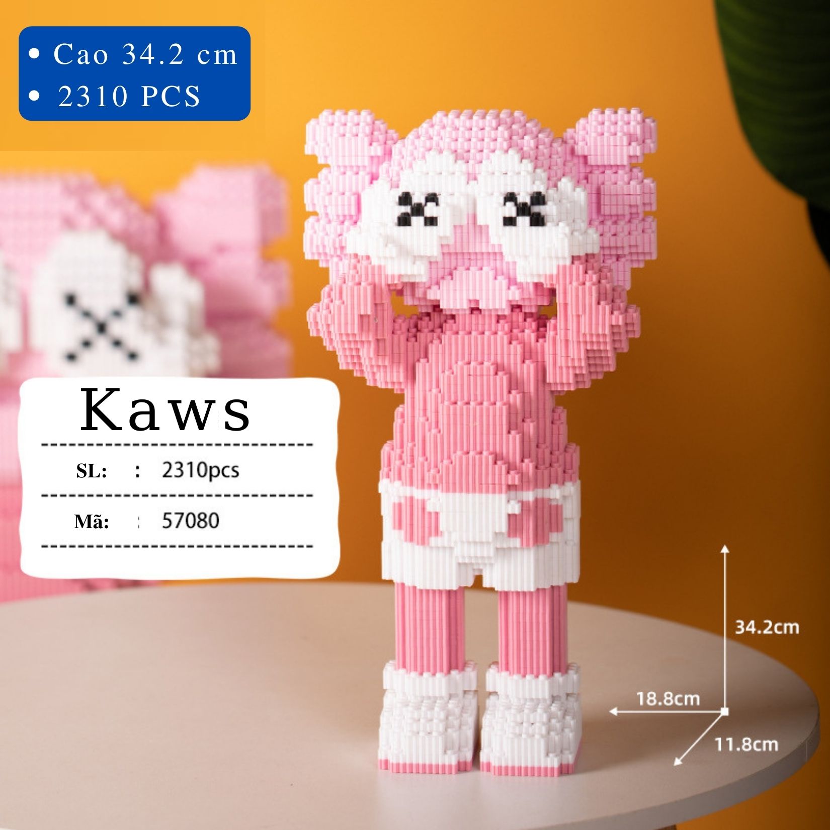 Kaws Mô Hình Lắp Ghép Nhân Vật Kaws