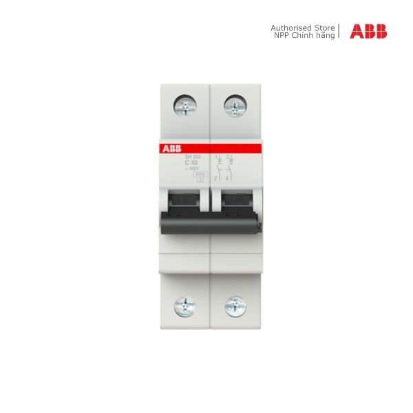 Cầu dao tự động ABB MCB 2P 40A 6kA (SH202-C40)