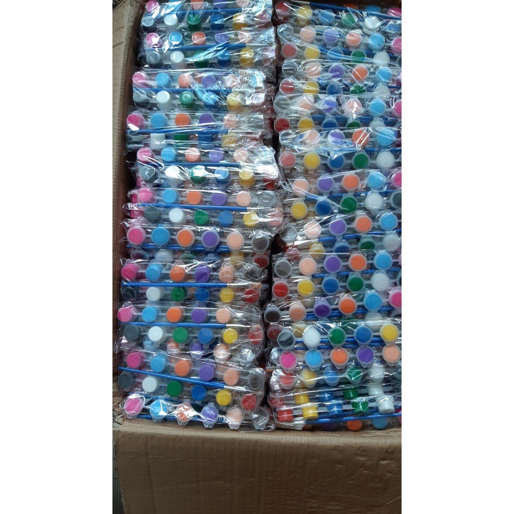 [Combo 50]Vỉ 12 Màu + 2 cọ vẽ