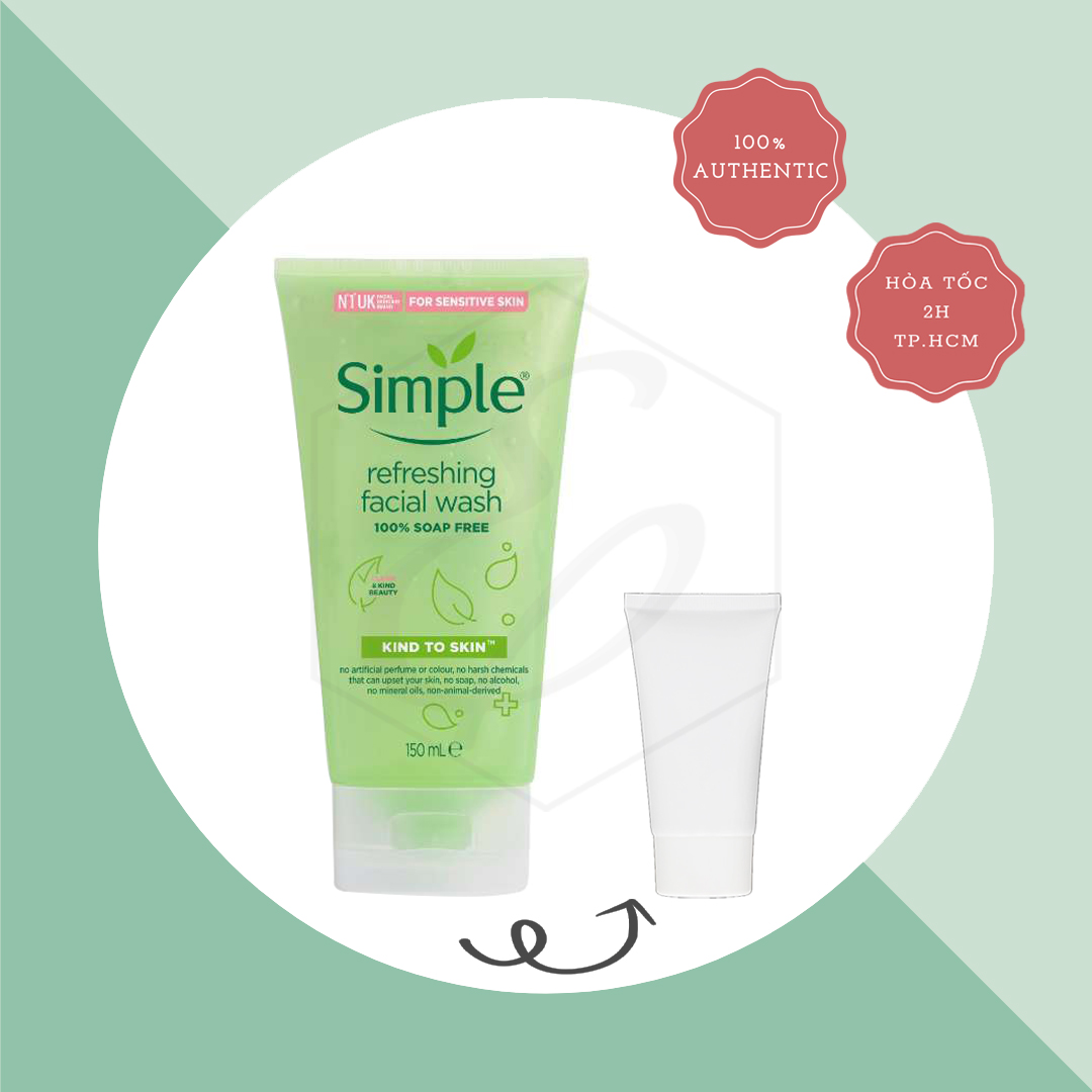 [New 2020] Sữa Rửa Mặt Simple Refreshing Facial Wash - 150ml