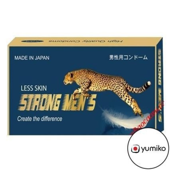 [Made In Japan] Bao Cao Su STRONG MEN LESS SKIN - Kéo Dài Cuộc Yêu - Hộp 12c nhập khẩu