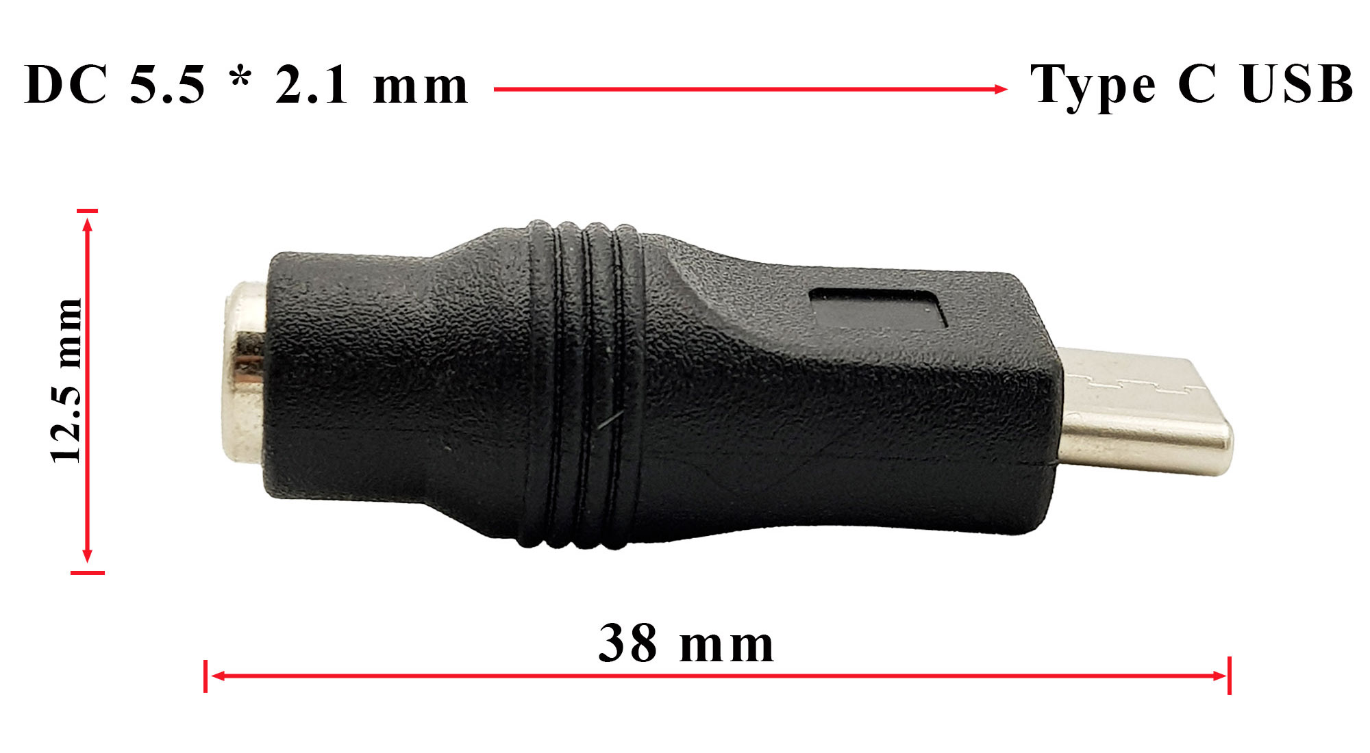 Đầu chuyển đổi DC 5.5x2.1mm sang USB type C