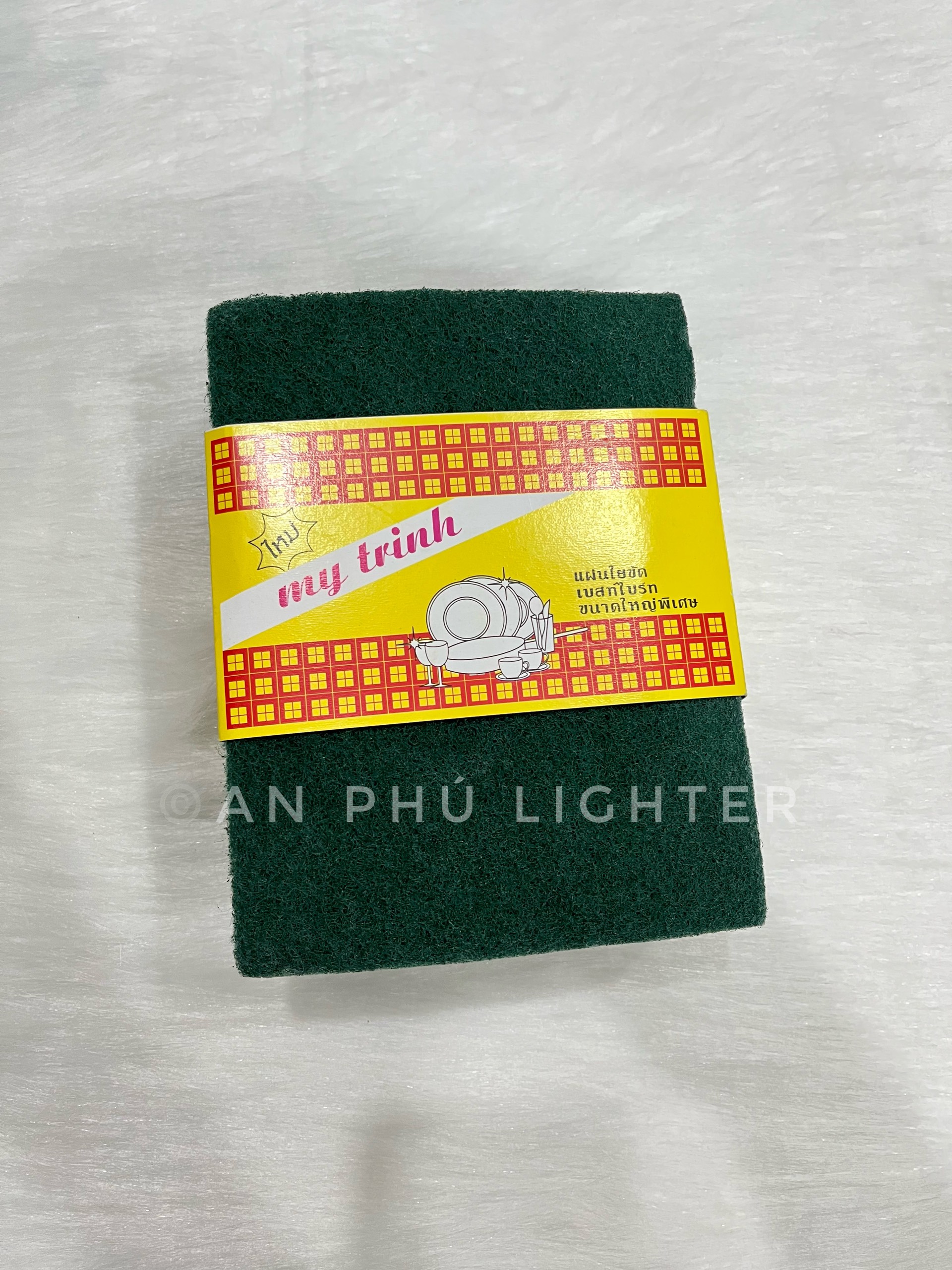 Cước Chùi Chén Dĩa , Cước Xanh Size Lớn ( Bó 10 Miếng )
