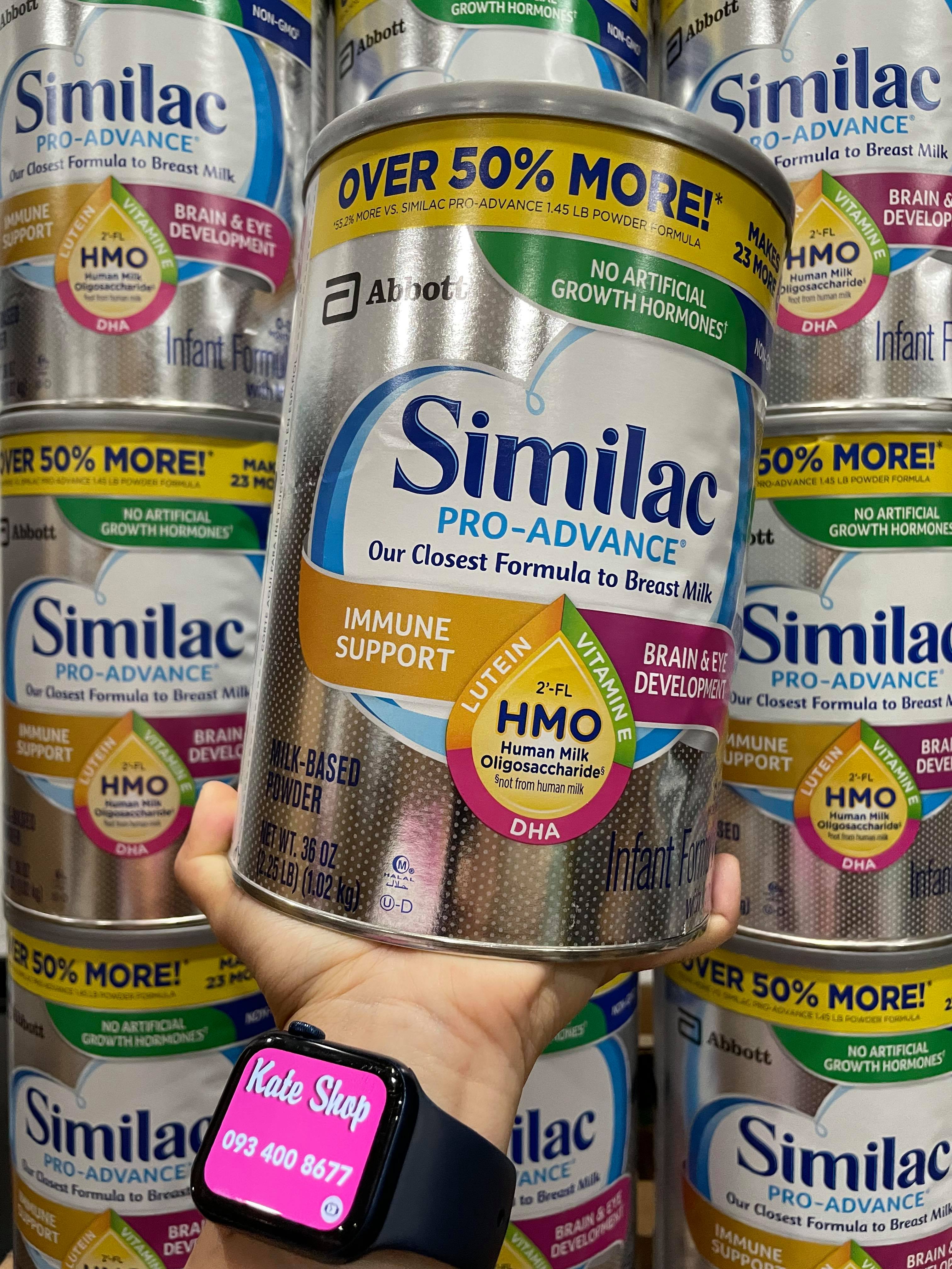 [bay air] date 2023 Sữa Similac Pro Advance 1.02kg của Mỹ