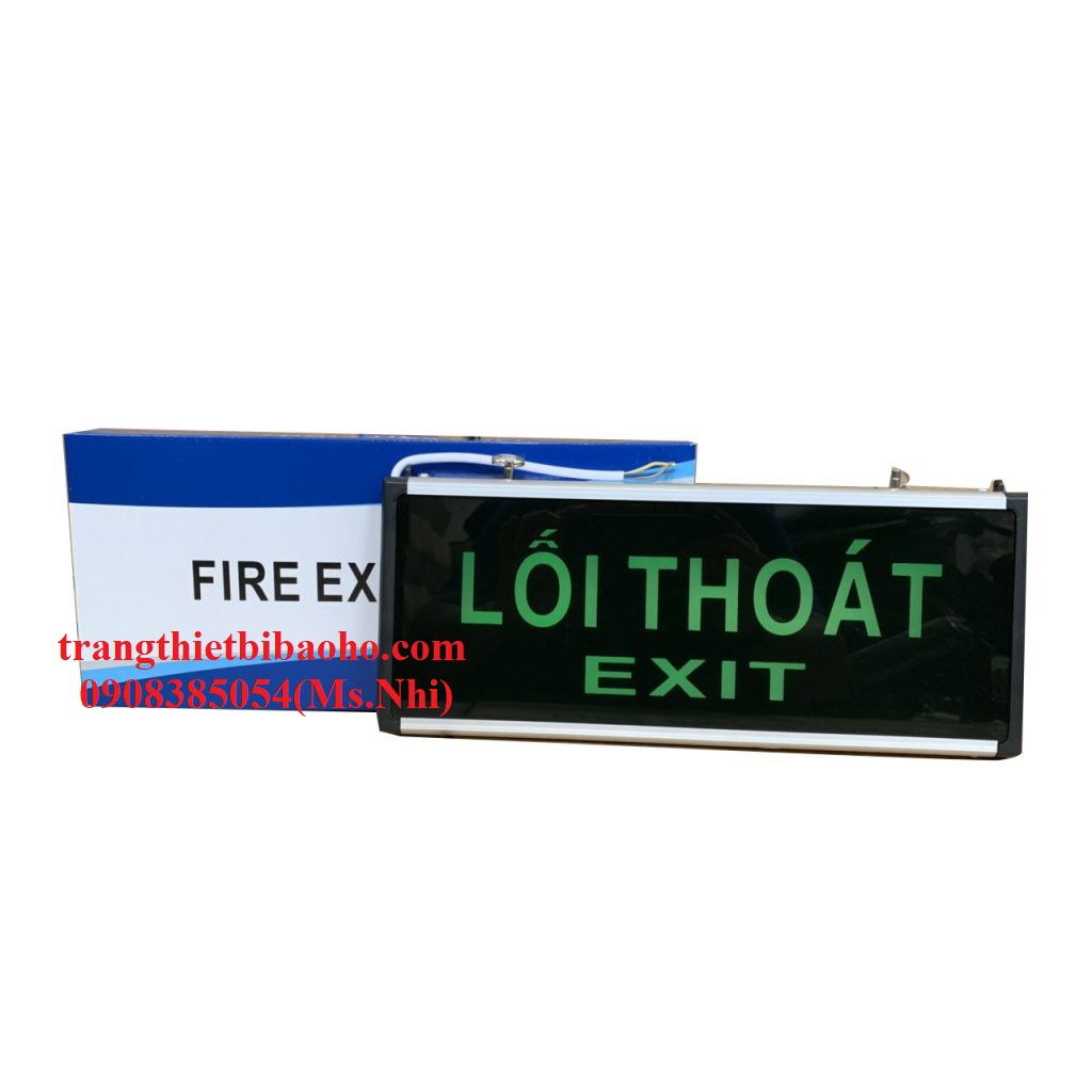 Đèn exit 1 mặt chỉ dẫn lối thoát hiểm sử dụng điện 220V