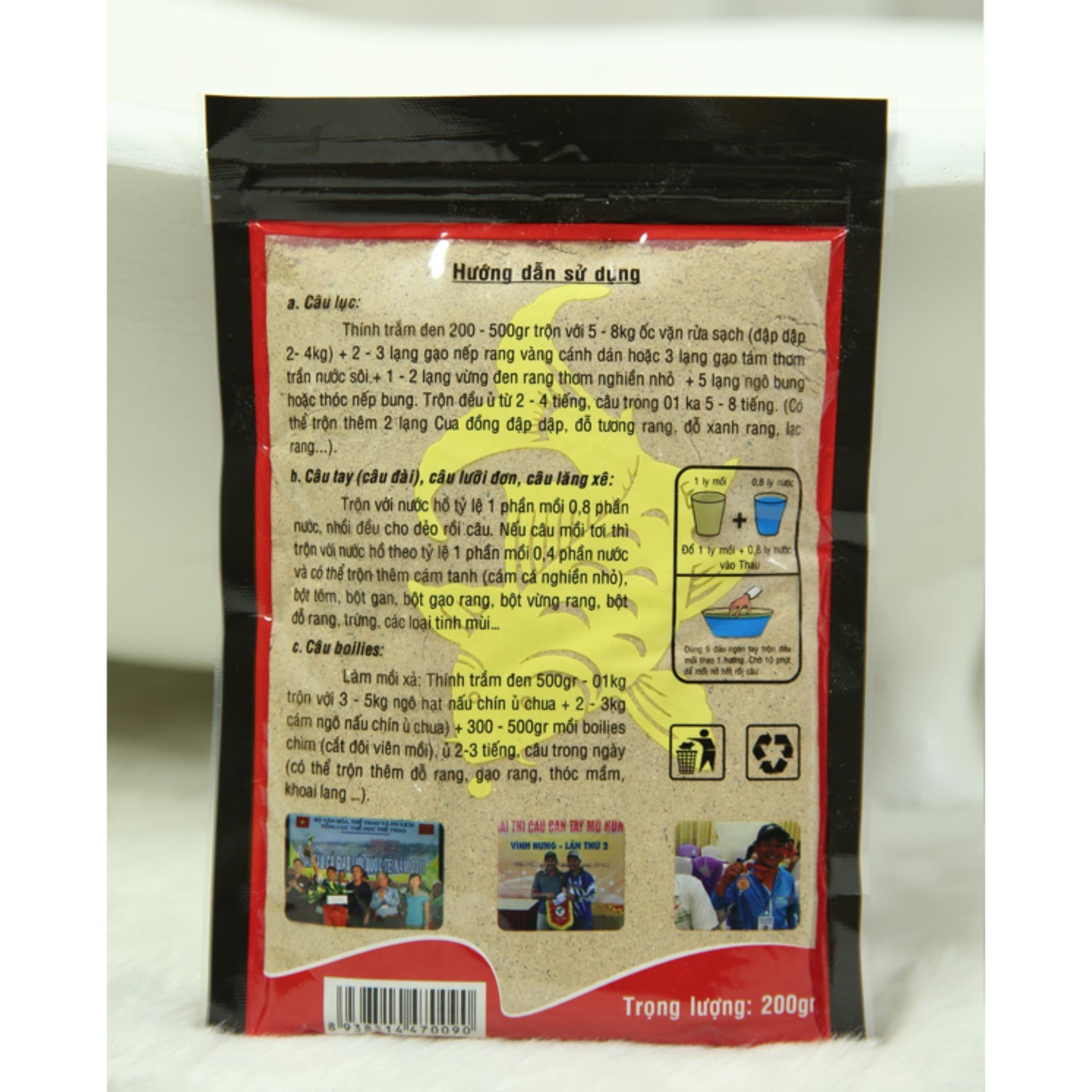 Mồi câu cá Trắm Đen ( 200g ) - Mồi câu cá Hùng Vương