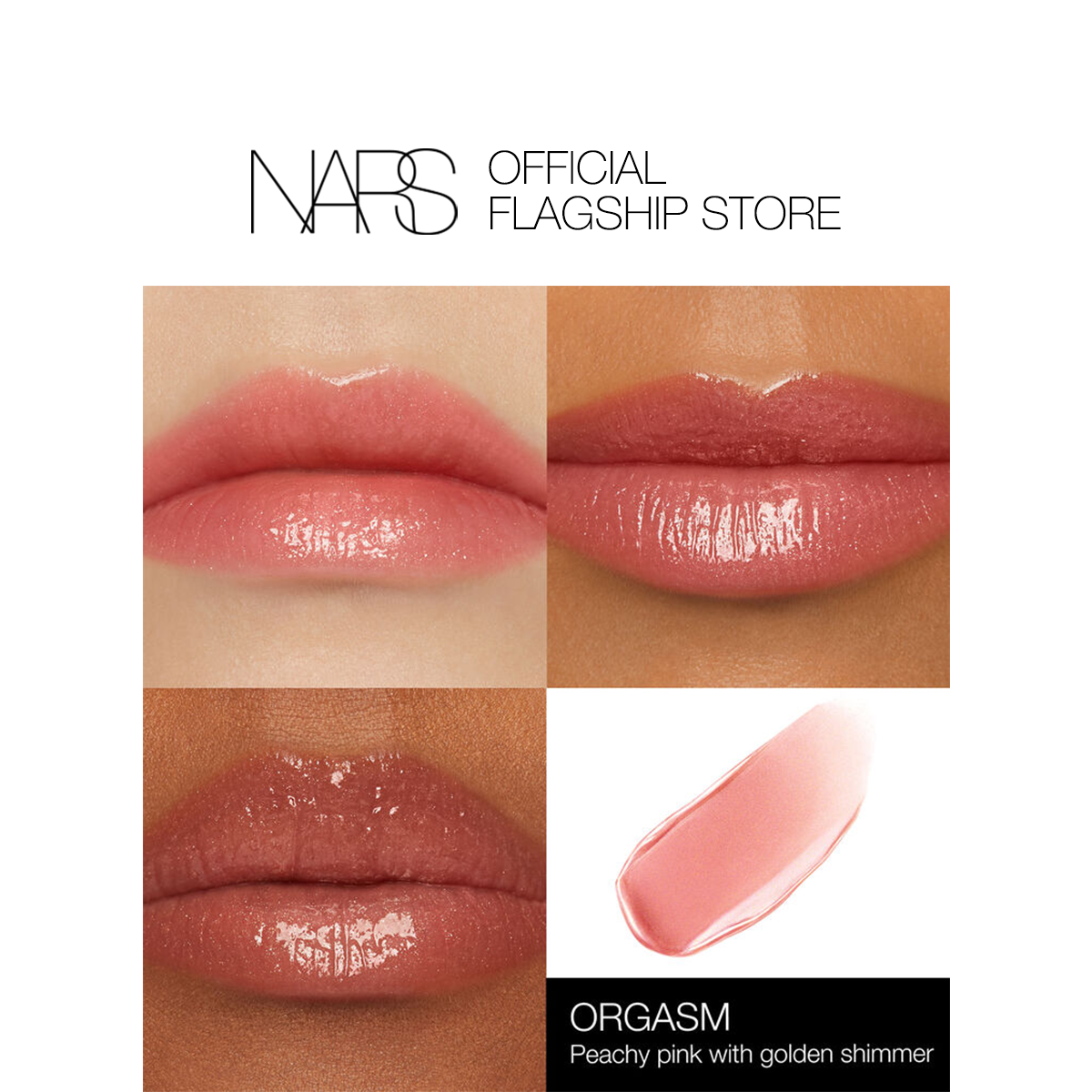 Bộ son môi dạng lỏng và phấn má hồng NARS Mini Orgasm Blush & Lip Duo