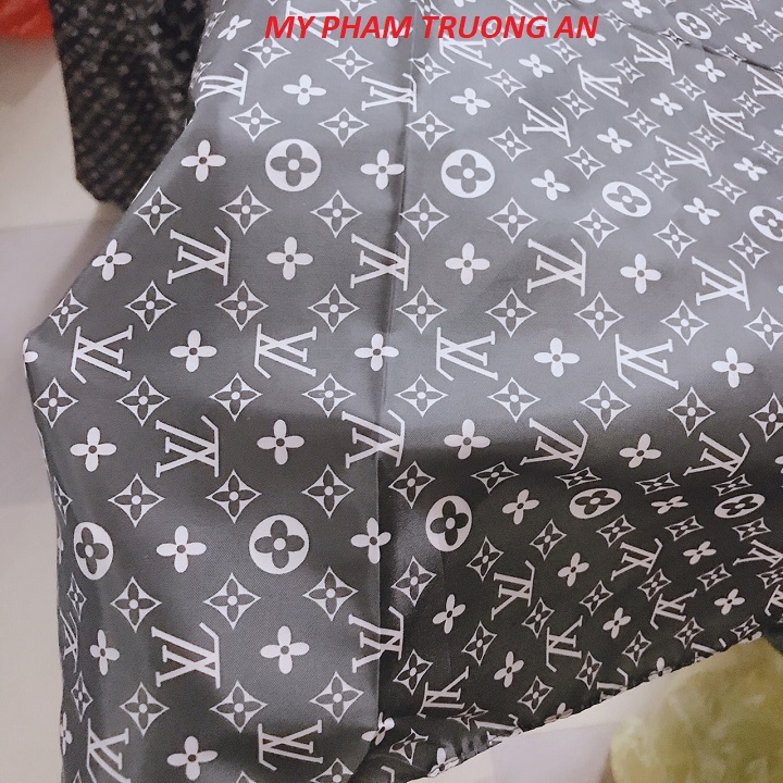 Khăn cắt tóc - áo choàng cắt tóc logo Louis Vuitton L.V