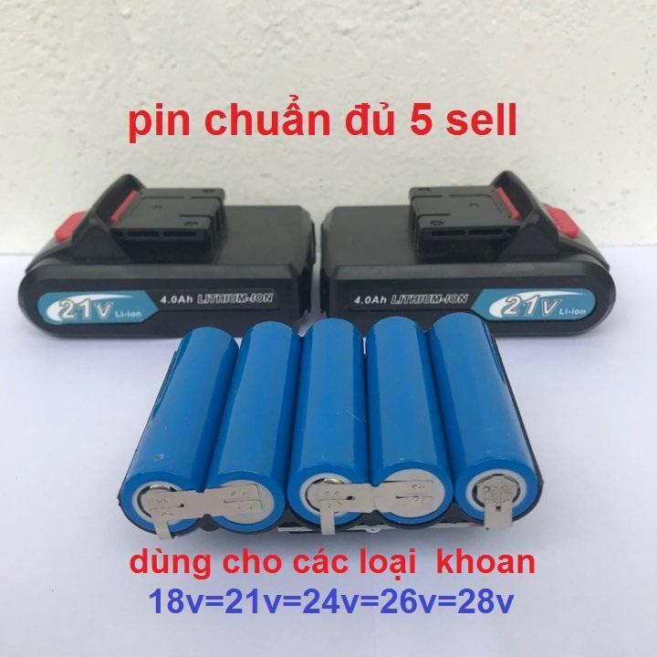 Pin máy khoan pin 21v