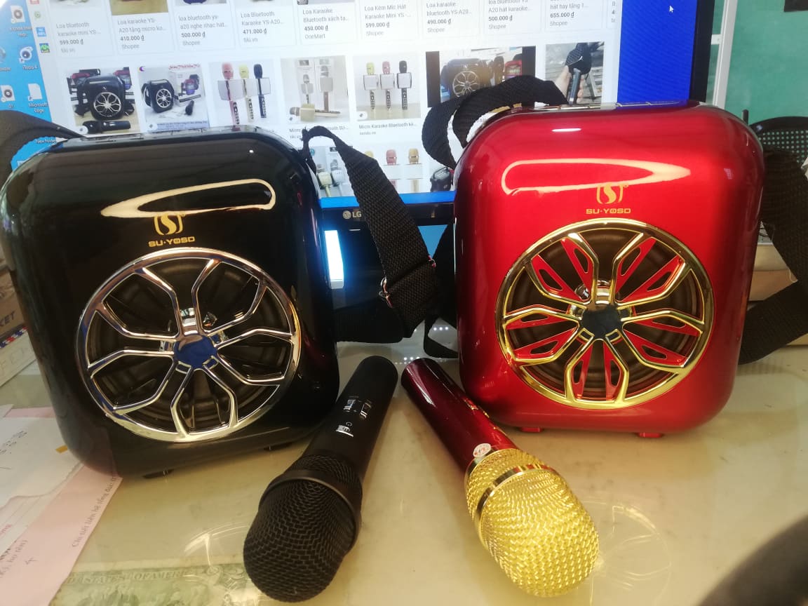 Loa karaoke Bluetooth YS-A20 kèm míc không dây
