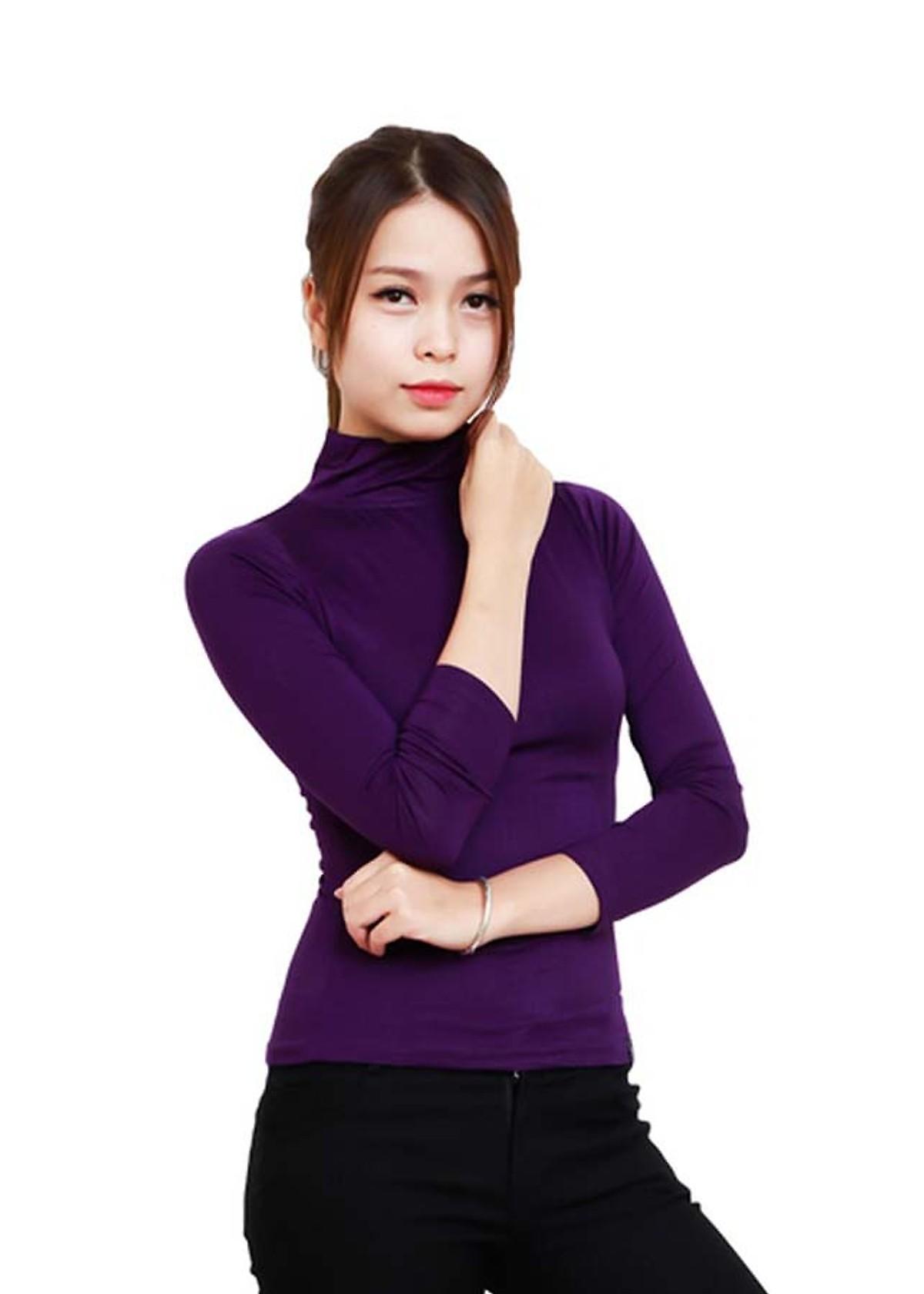 Áo giữ nhiệt cổ lọ lót nỉ