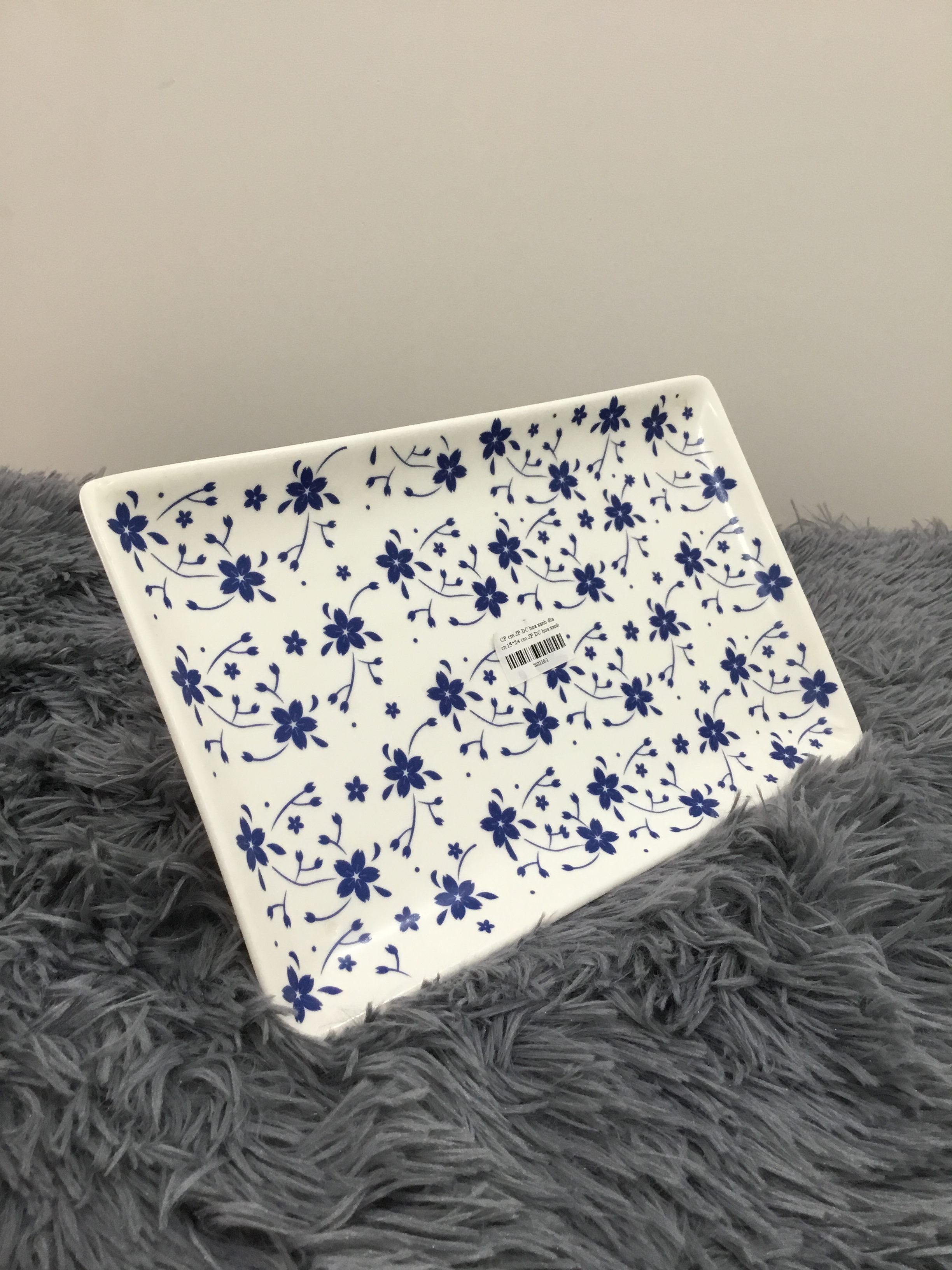 DĨA CHỮ NHẬT 25x2.5 CM - GỐM SỨ CƯỜNG PHÁT - HÀNG VIỆT NAM CHẤT LƯỢNG CAO
