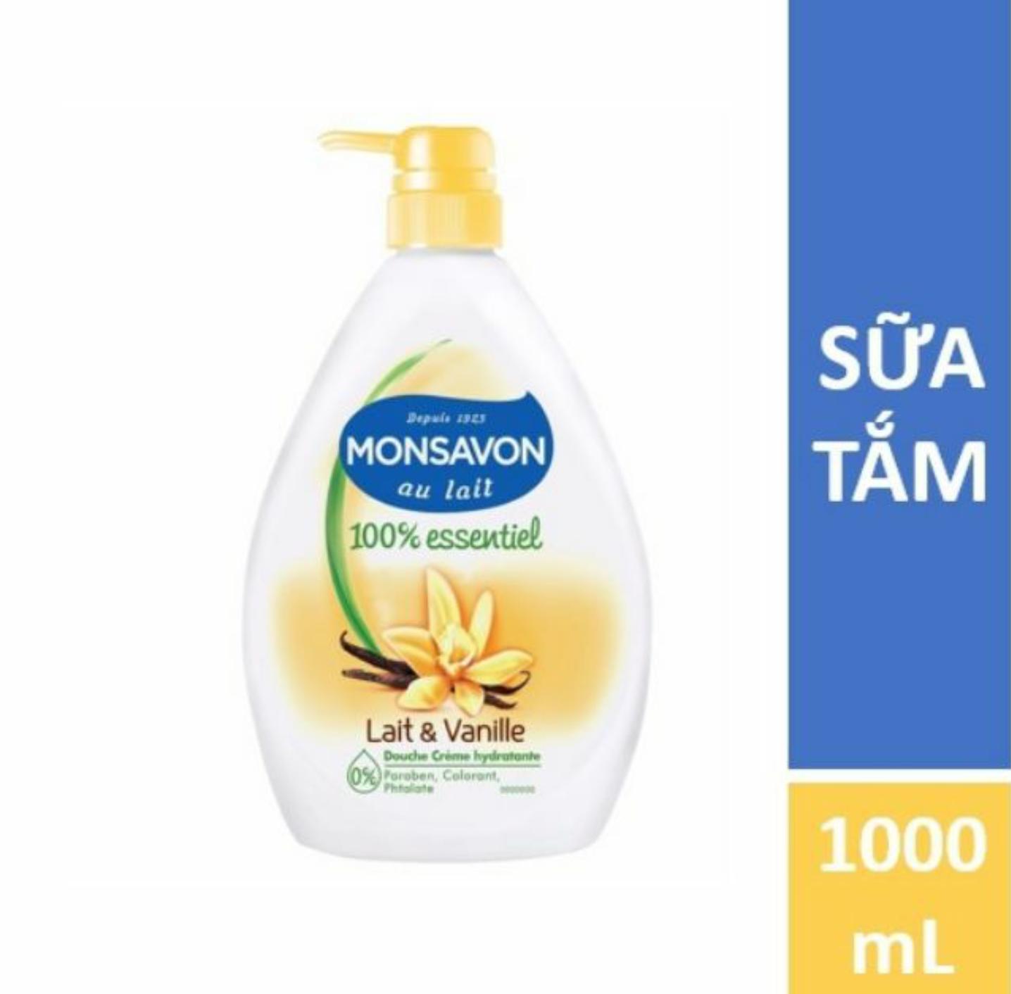 Sữa tắm dưỡng thể monsavon chiết xuất sữa & hoa vani