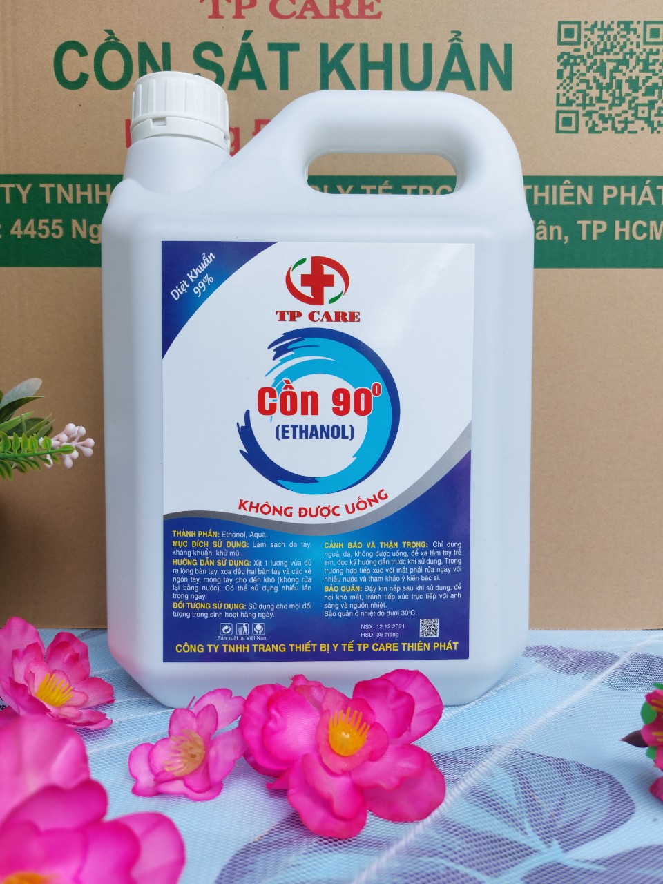 [19_5L90] Sát khuẩn nhanh can 4kg5, còn 90 độ, chuẩn độ