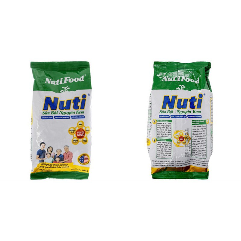 Sữa bột Nuti Nguyên Kem 400g