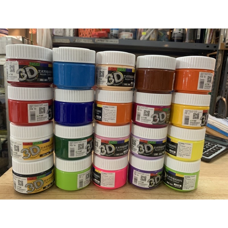 Màu Acrylic 100ml, Màu 3D 100ml