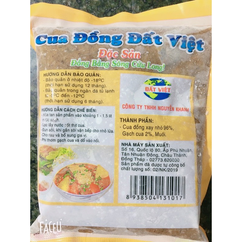 [CHỈ GIAO HÀ NỘI] 1kg cua đồng xay